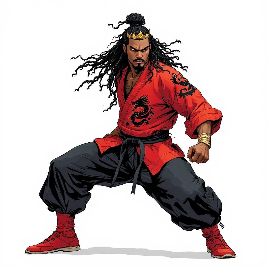 Samurai Warrior with African Heritage