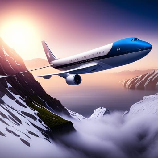 Detailed Matte Painting of Air Force One