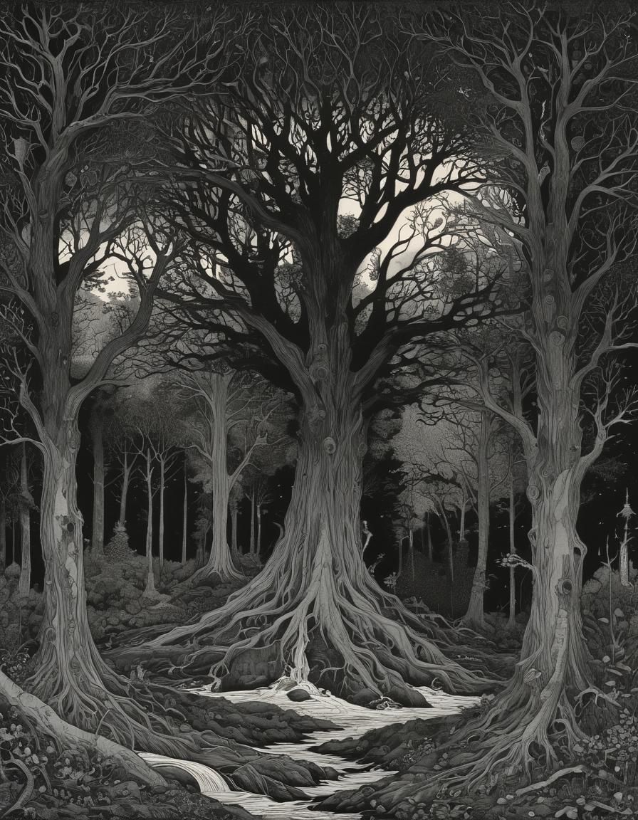 Forest Library's Bravery in Art Nouveau Style