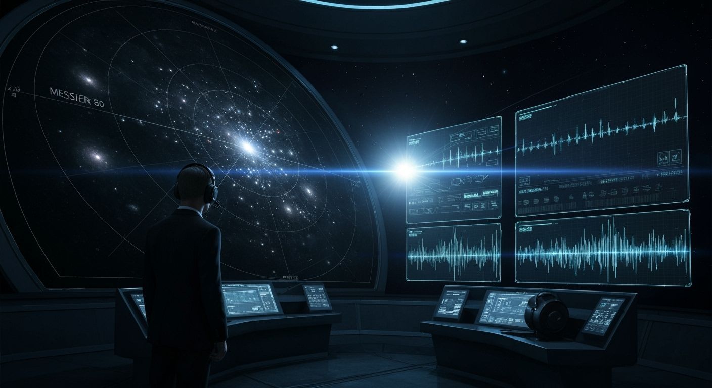 MIB Agents Observe Cosmic Lighthouse in Deep Space