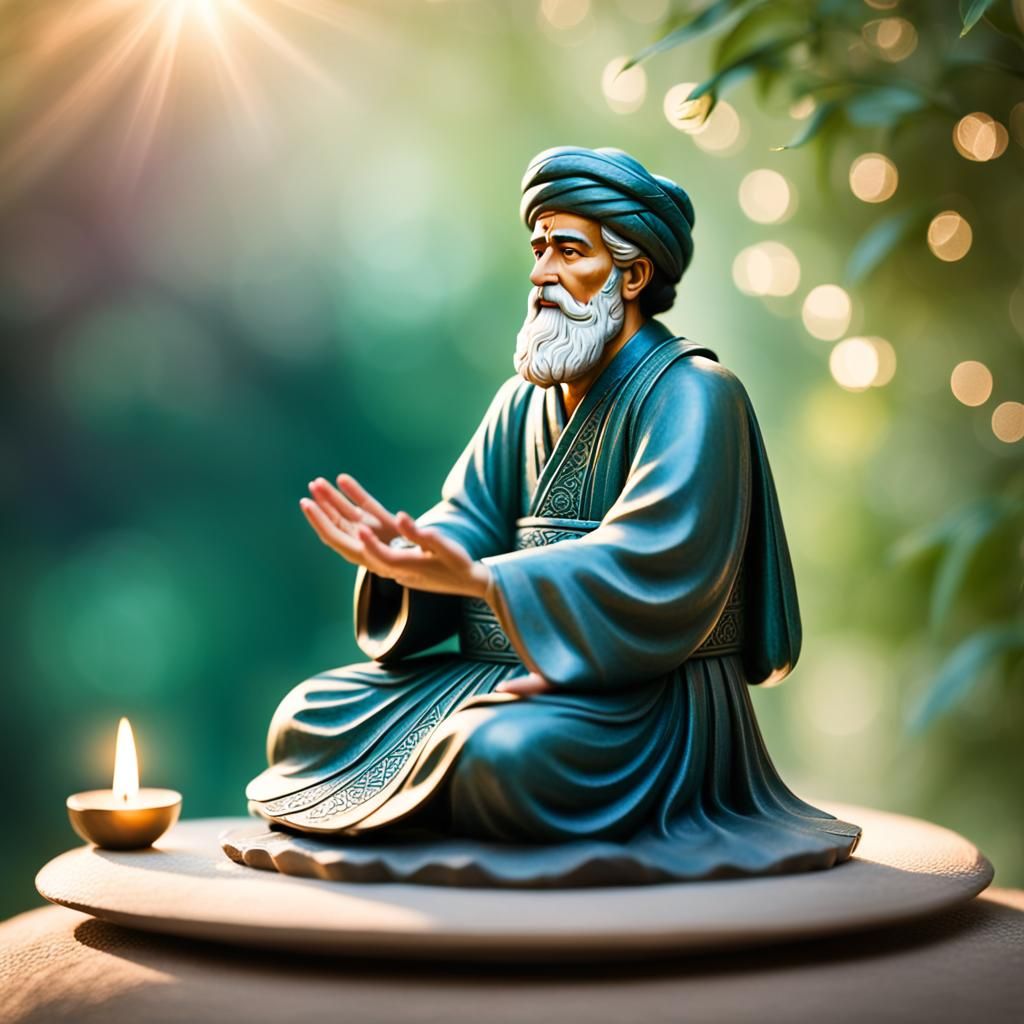 Rumi Meditating: Professional Photography with Bokeh
