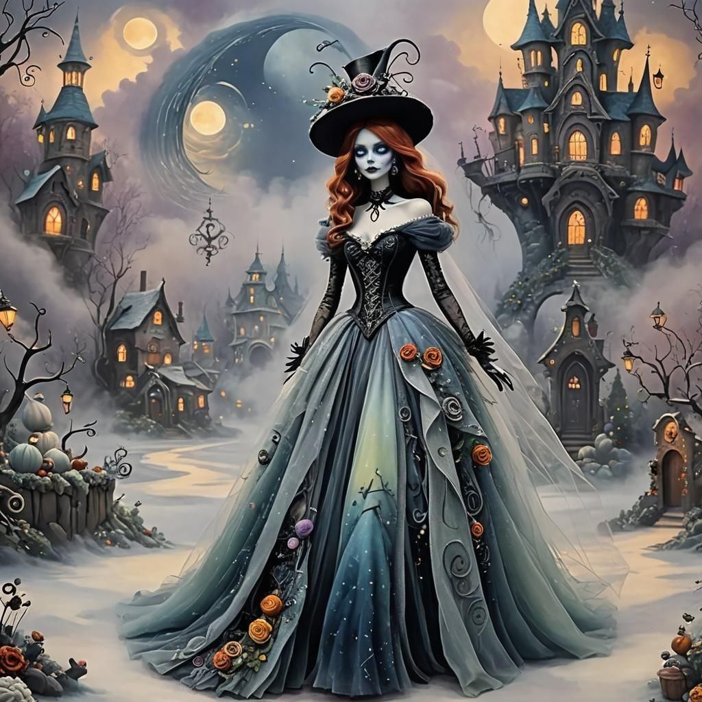 Gothic Fantasy Runway Outfit: Nightmare Before Christmas