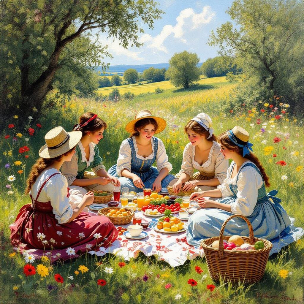 Countryside Picnic in Romantic Style