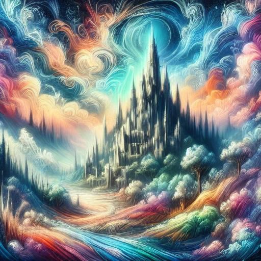 Abstract Chalk Fantasy Nature Art