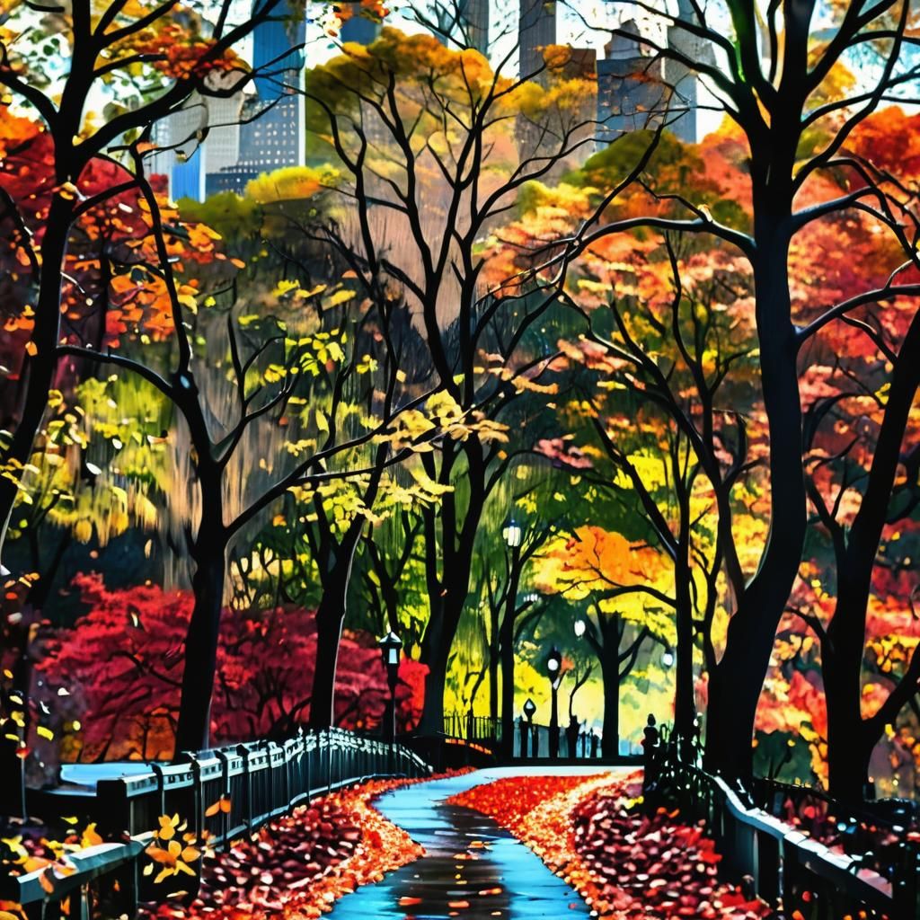 Autumn in Central Park: A Vibrant New York Scene