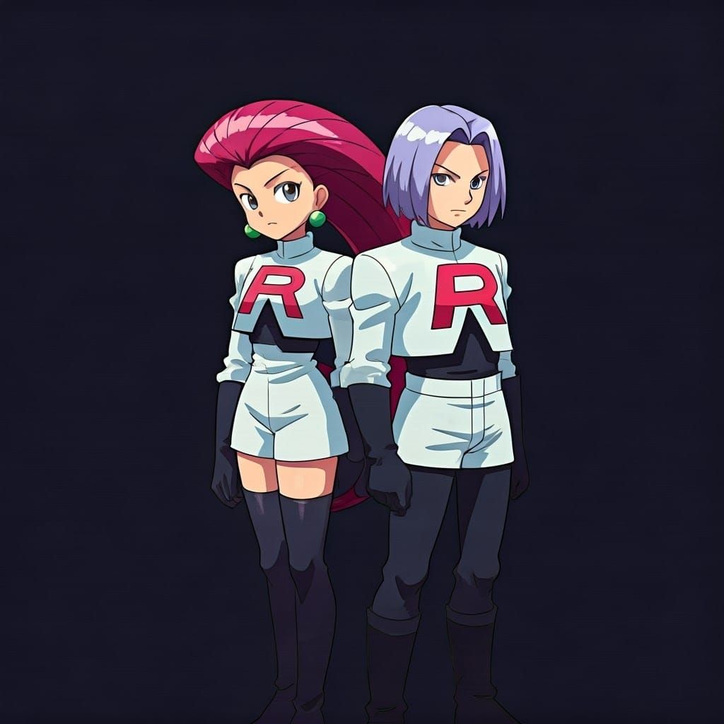Jessie and James: Anime Cel-Shaded Art