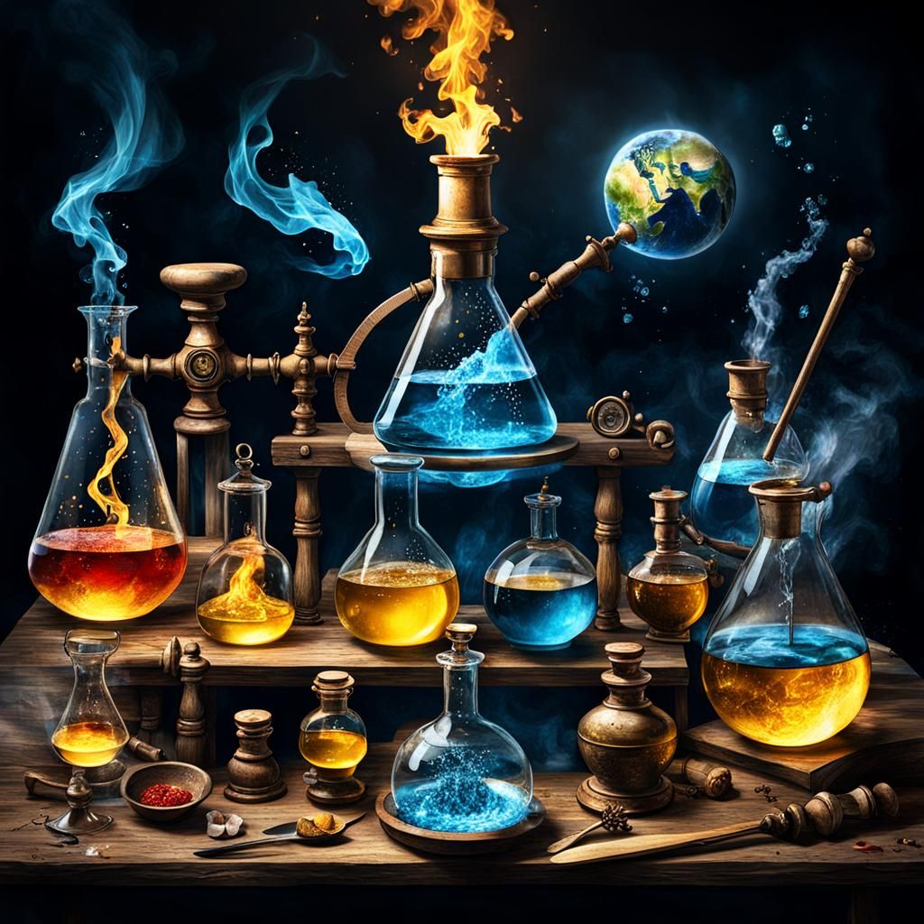 AI Interpretation of Alchemy