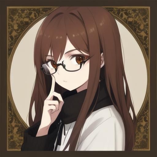 Latvian Girl Portrait with Glasses