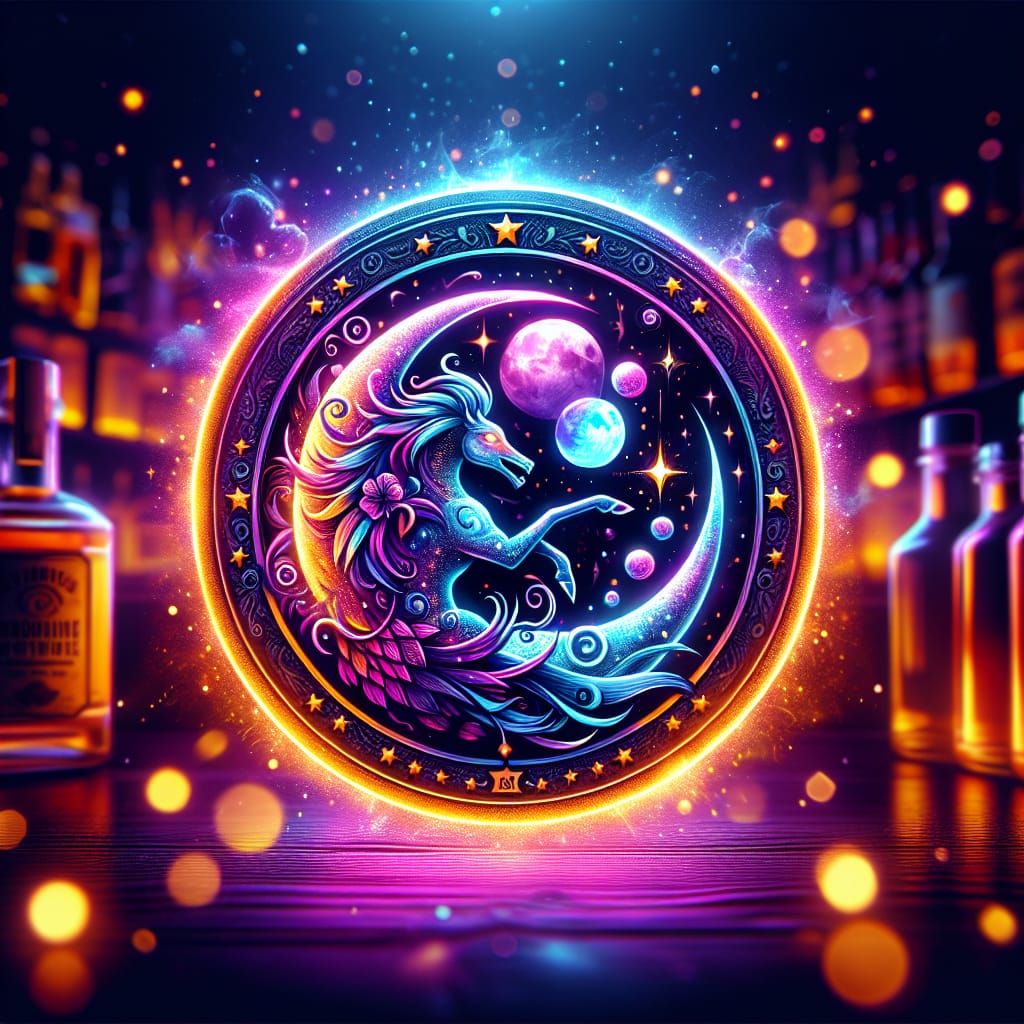 Magical Honey Spirit Logo in Hyper-Realism