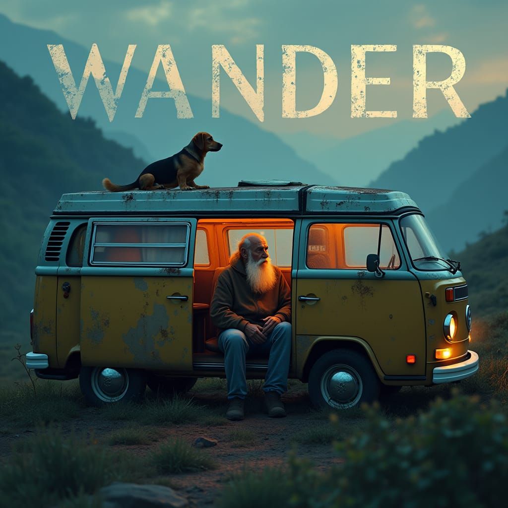 Contemplative Elder's Journey in Vintage VW Camper