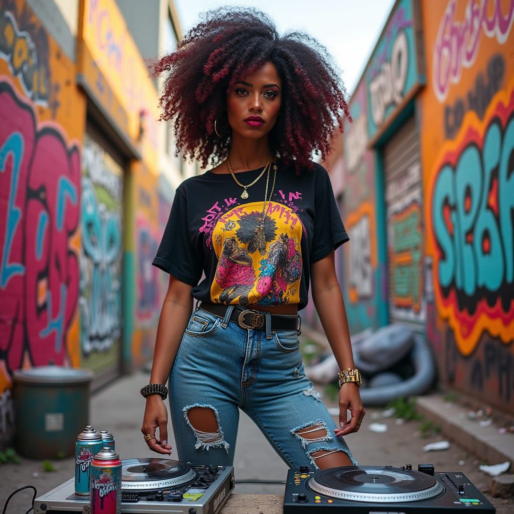 Graffiti Queen Reigns Supreme in Urban Jungle