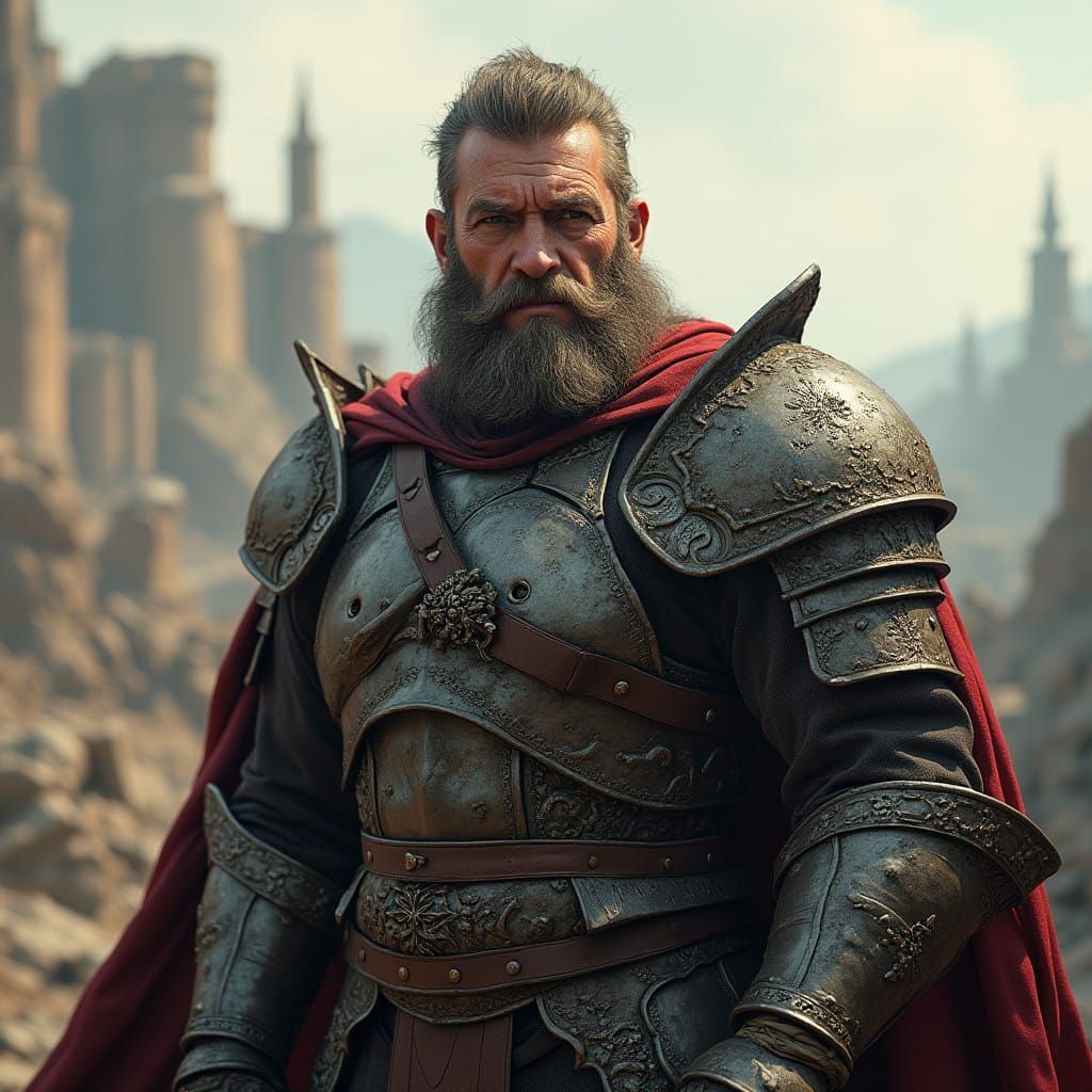 Battle-Hardened Warrior Lord Aldric Vorn Stands Resolute