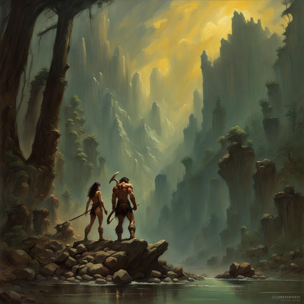 Wild Western World: A Dark Fantasy Landscape