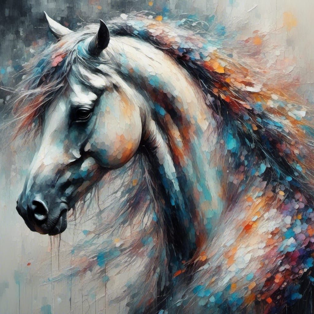 Wild Horse in Natural Setting