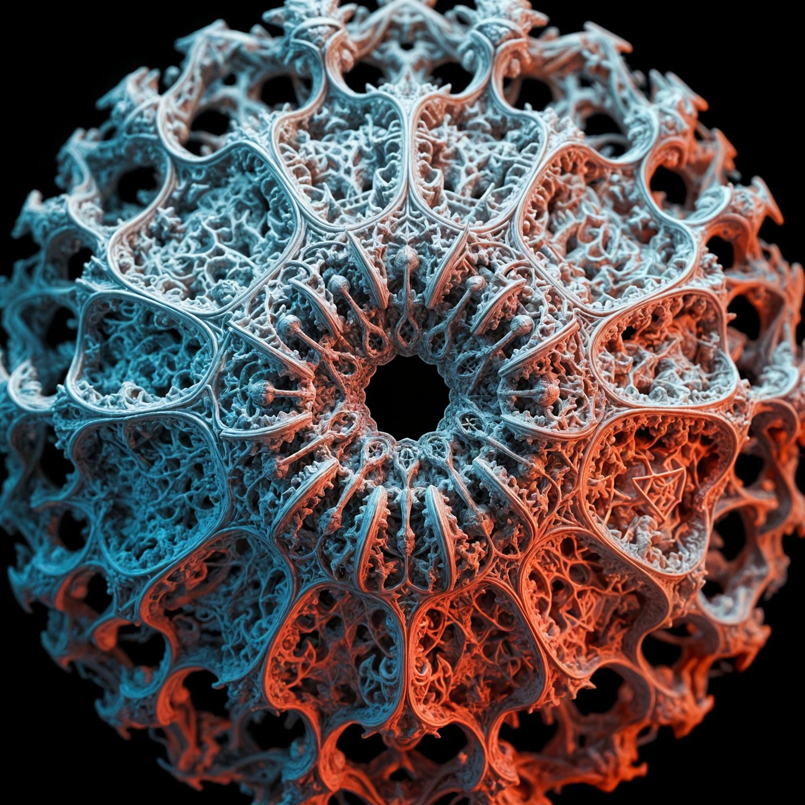 Photorealistic 3D Render of Mandelbulb Fractal