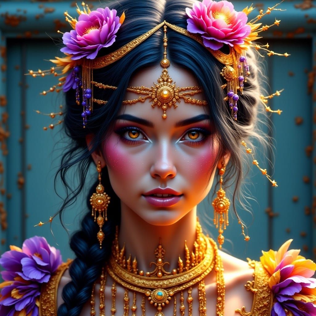 Luxurious Hyperrealistic Fantasy Art of a Beautiful Woman