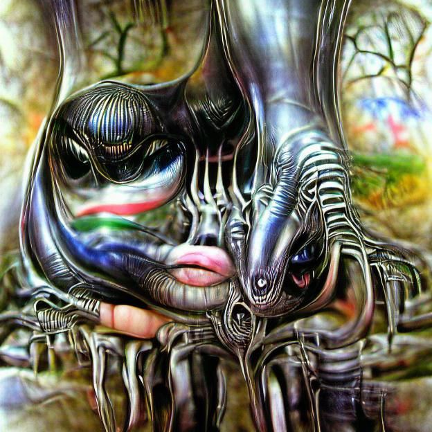 Biomechanical Utopia: A Psychedelic Dreamscape