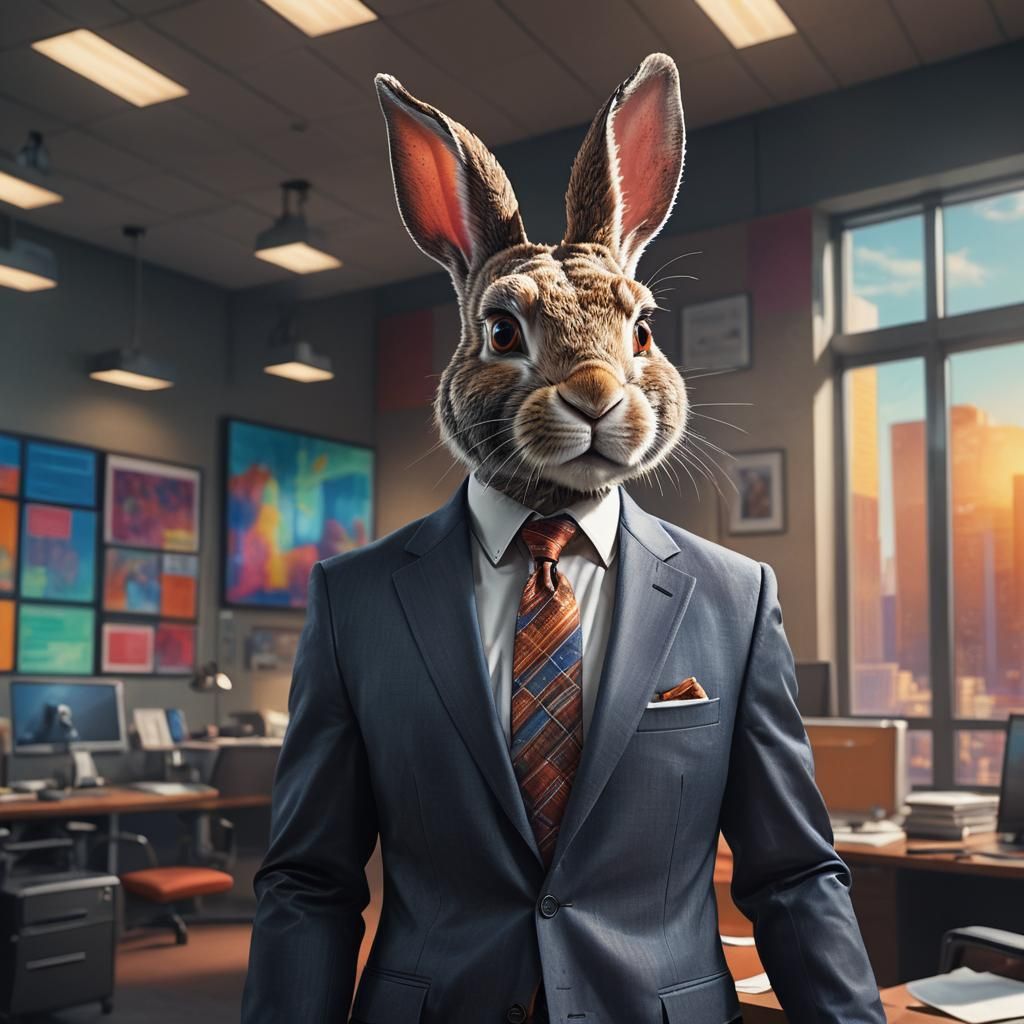 Bunny Business Man