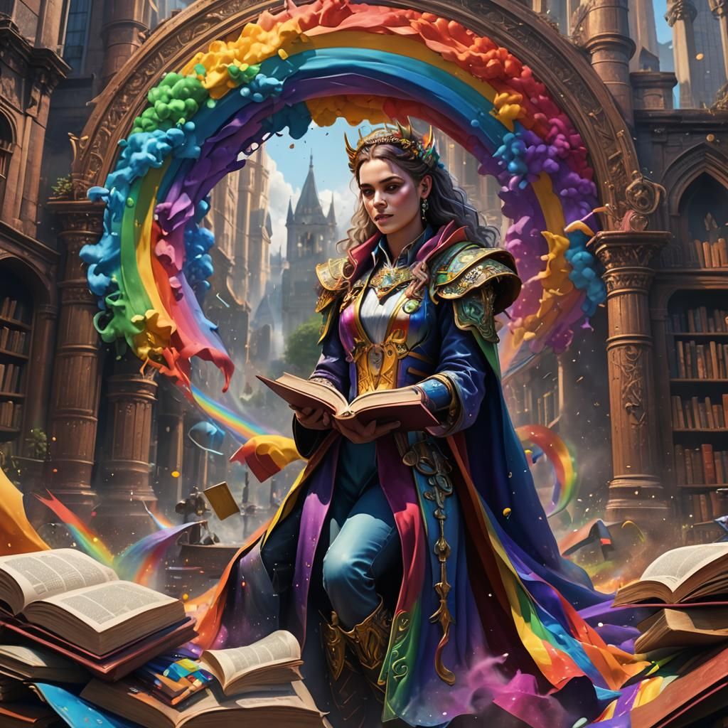 Empowered Rainbow: Gay Pride Fantasy Art
