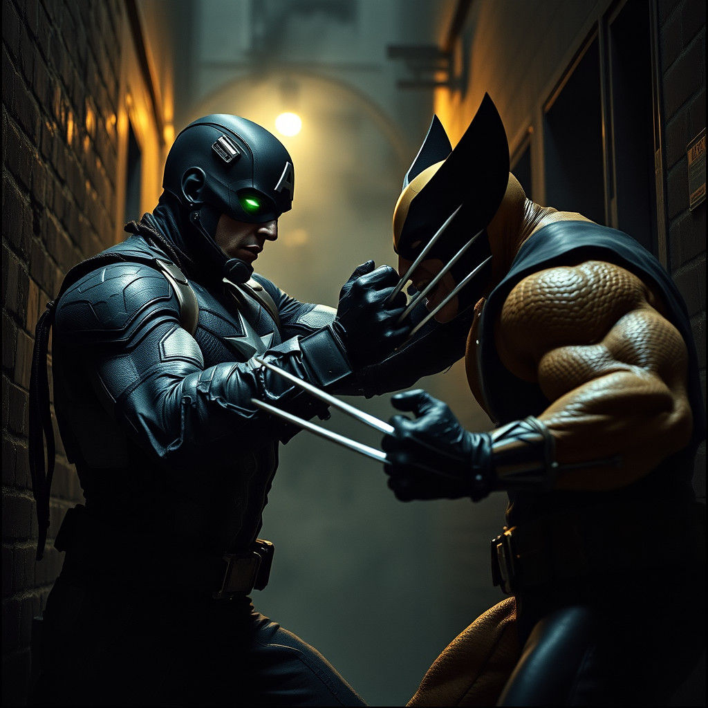 Symbiote Captain America vs Wolverine: Epic Battle