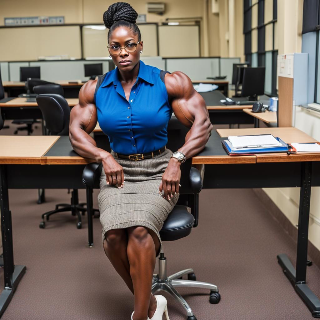 Ugandan Teacher with Muscular Physique Portrait