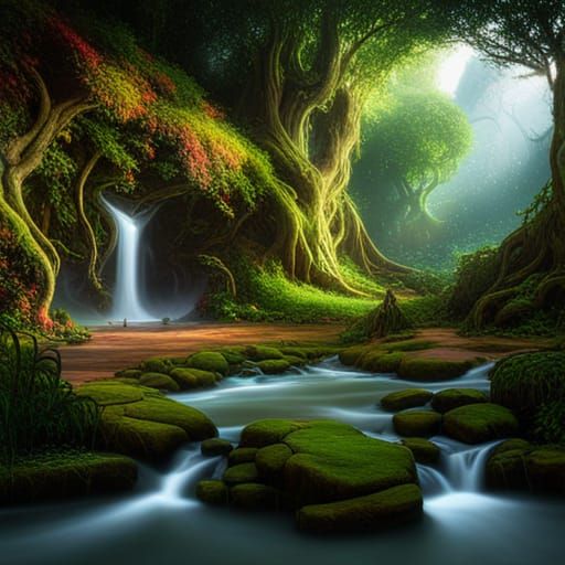 Dreamy Forest Fairies in a Magical Realm