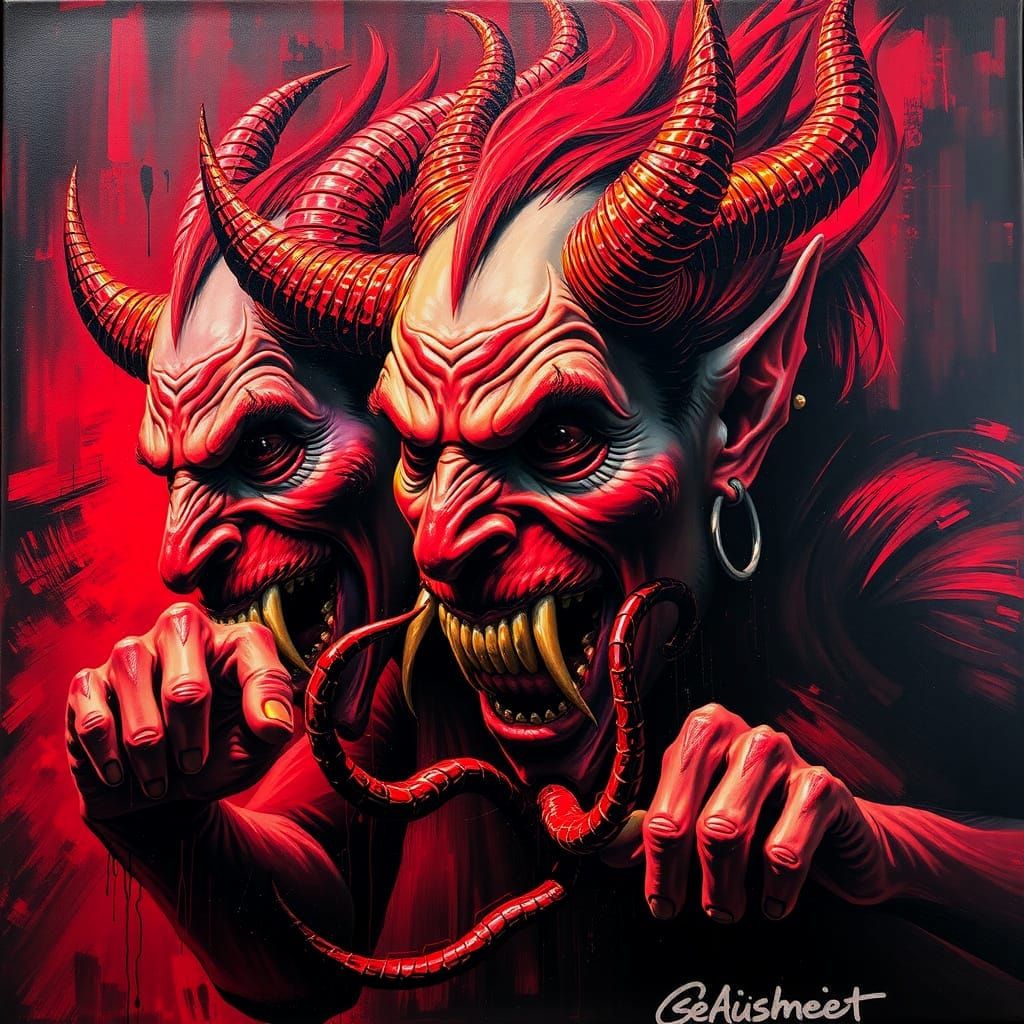 Ethereal Portraits in Neon Light