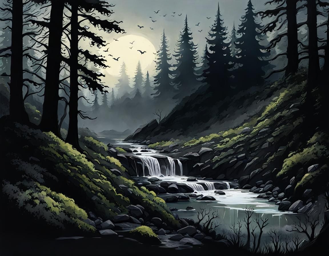 Dark Forest Steam Necropolis in Arcane Style