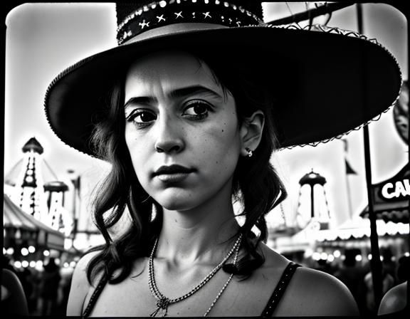 Coney Island Carnival Night: Cinematic Portrait Photography