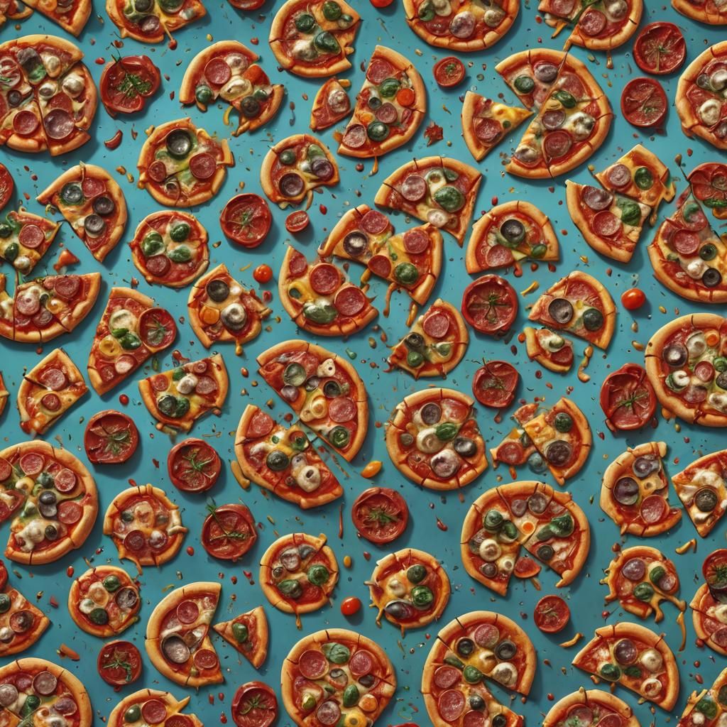 Cursed Pizza Topping: Hyperdetailed Digital Portrait