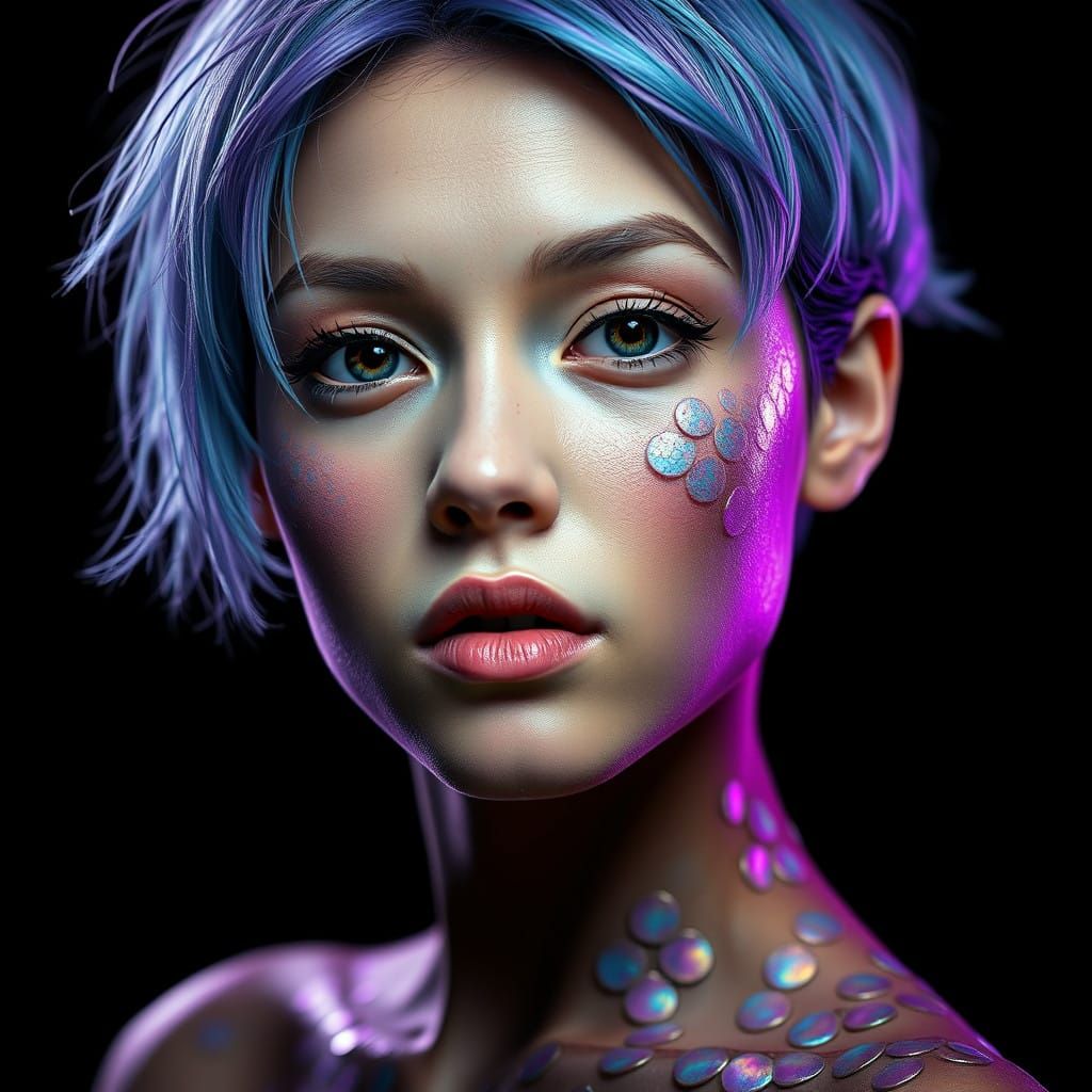 Glamorous Koi Goddess Unveiled in Iridescent Glory