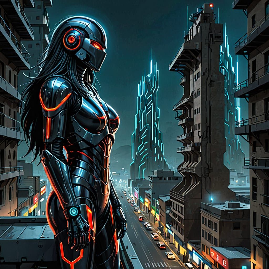 Robotic Roosters Engage in Futuristic Arena Battle