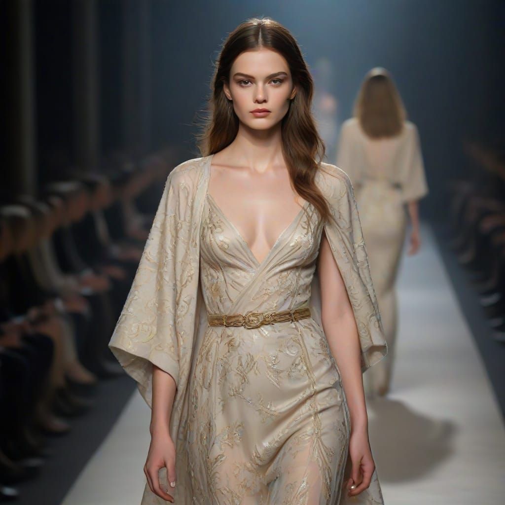 Armani Autumn-Winter Fashion Show in Ethereal Fantasy Style