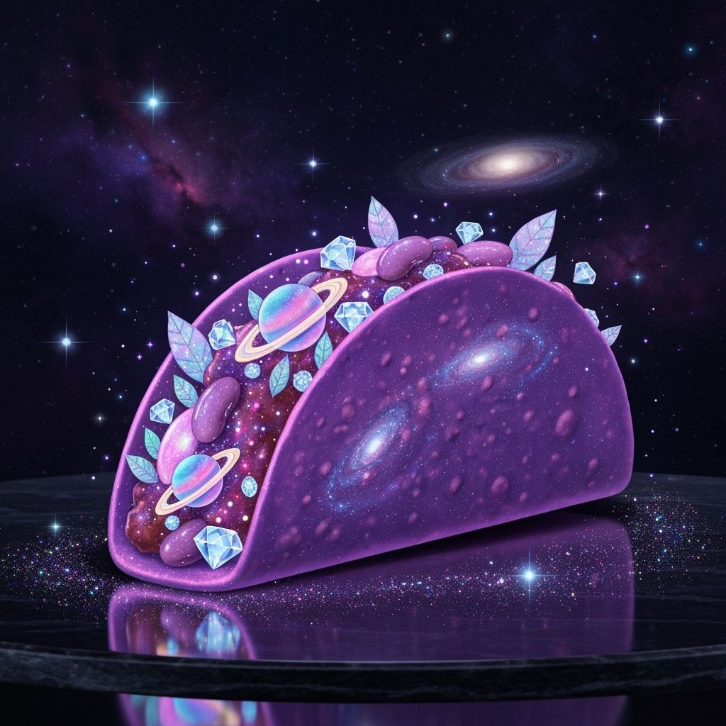 Cosmic Taco: A Whimsical Dreamscape