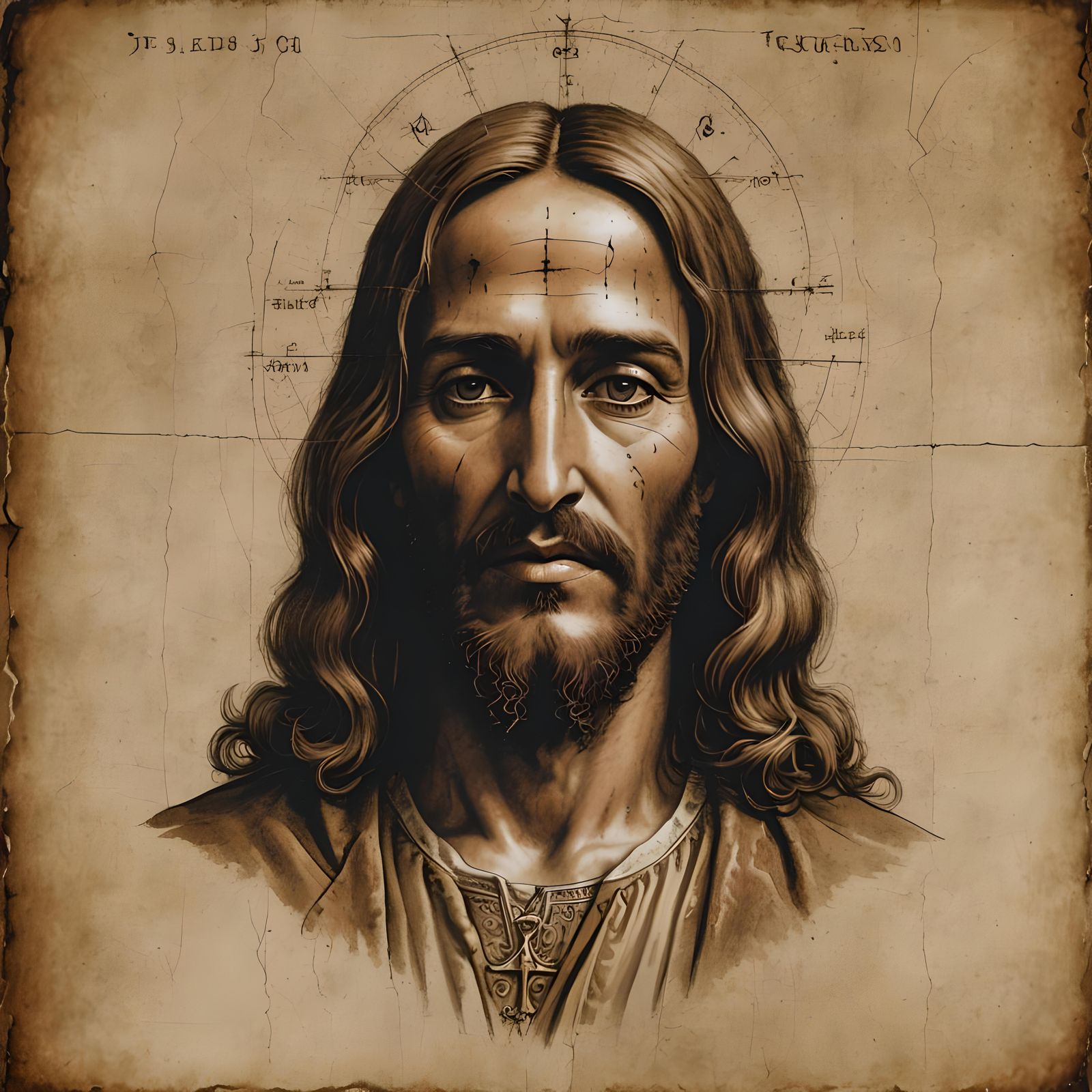 Jesus's Nose: Shroud of Turin Matte Painting