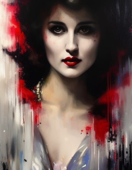 Lucy Westenra Portrait in Speed Painting Style