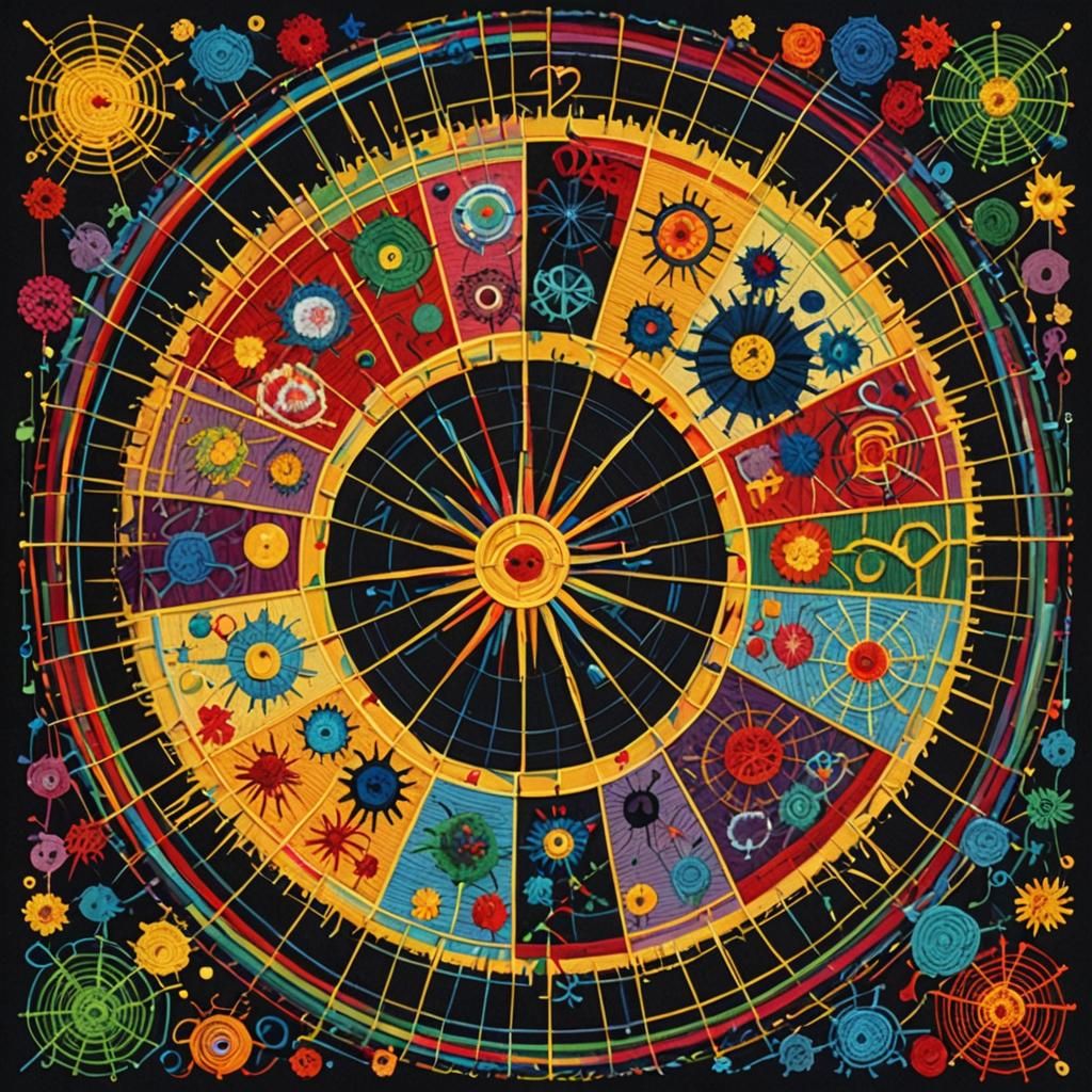 Charlotte's Web Needlepoint in Pop Art Style