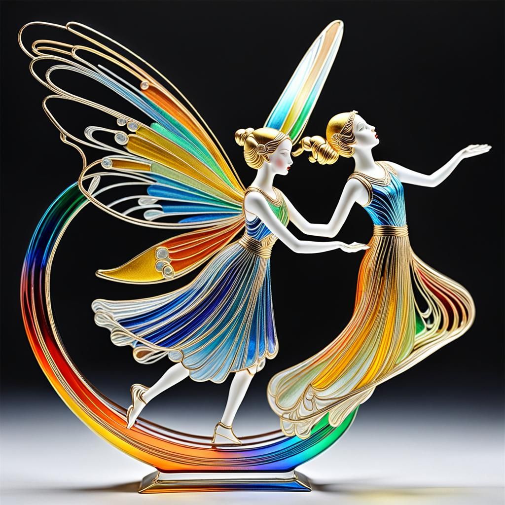 Enamel Glass Sculpture