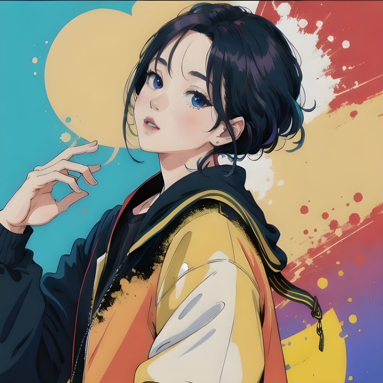 Abstract AI-Generated Image from Simple Prompt