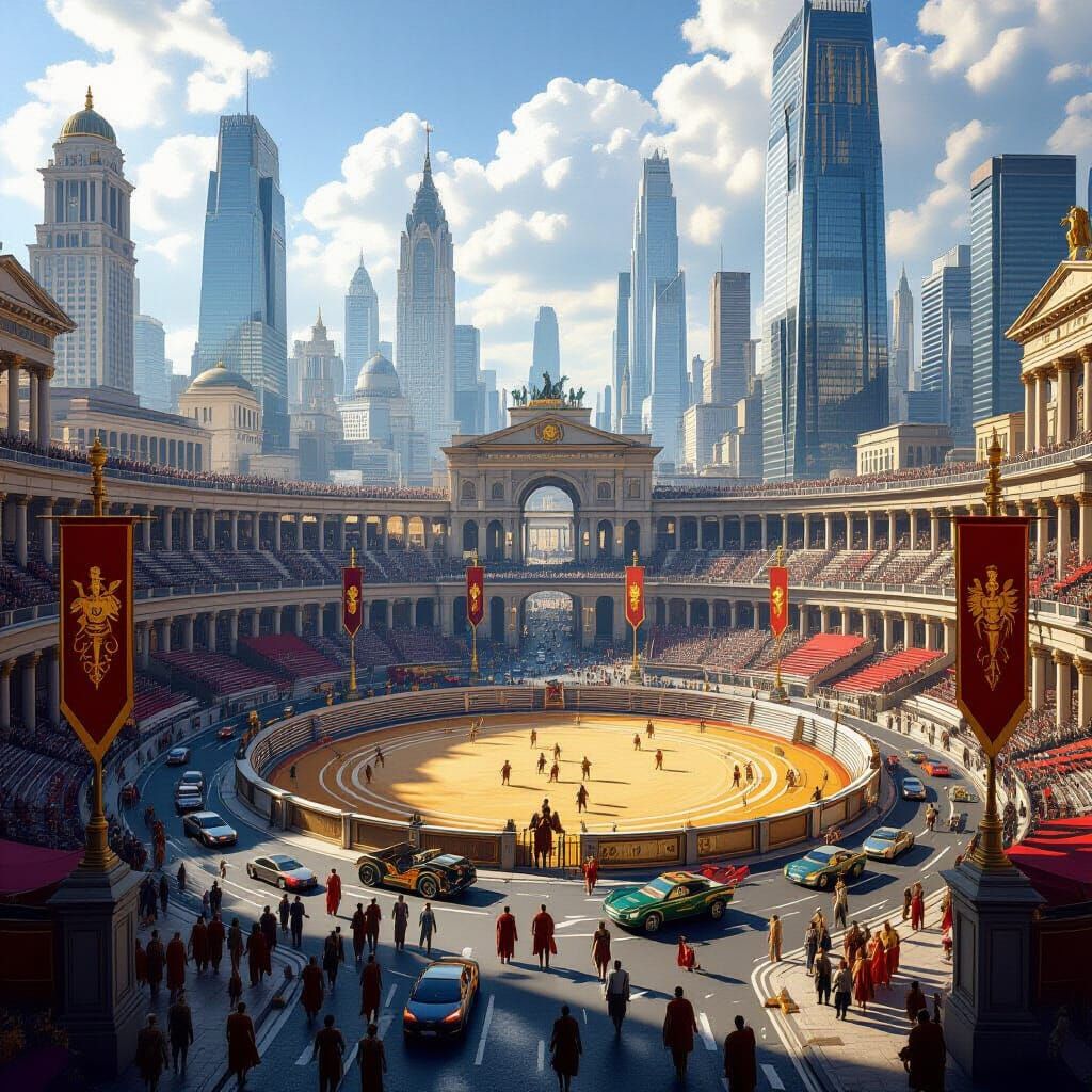 Modern Roman Empire: Gladiators and Skyscrapers