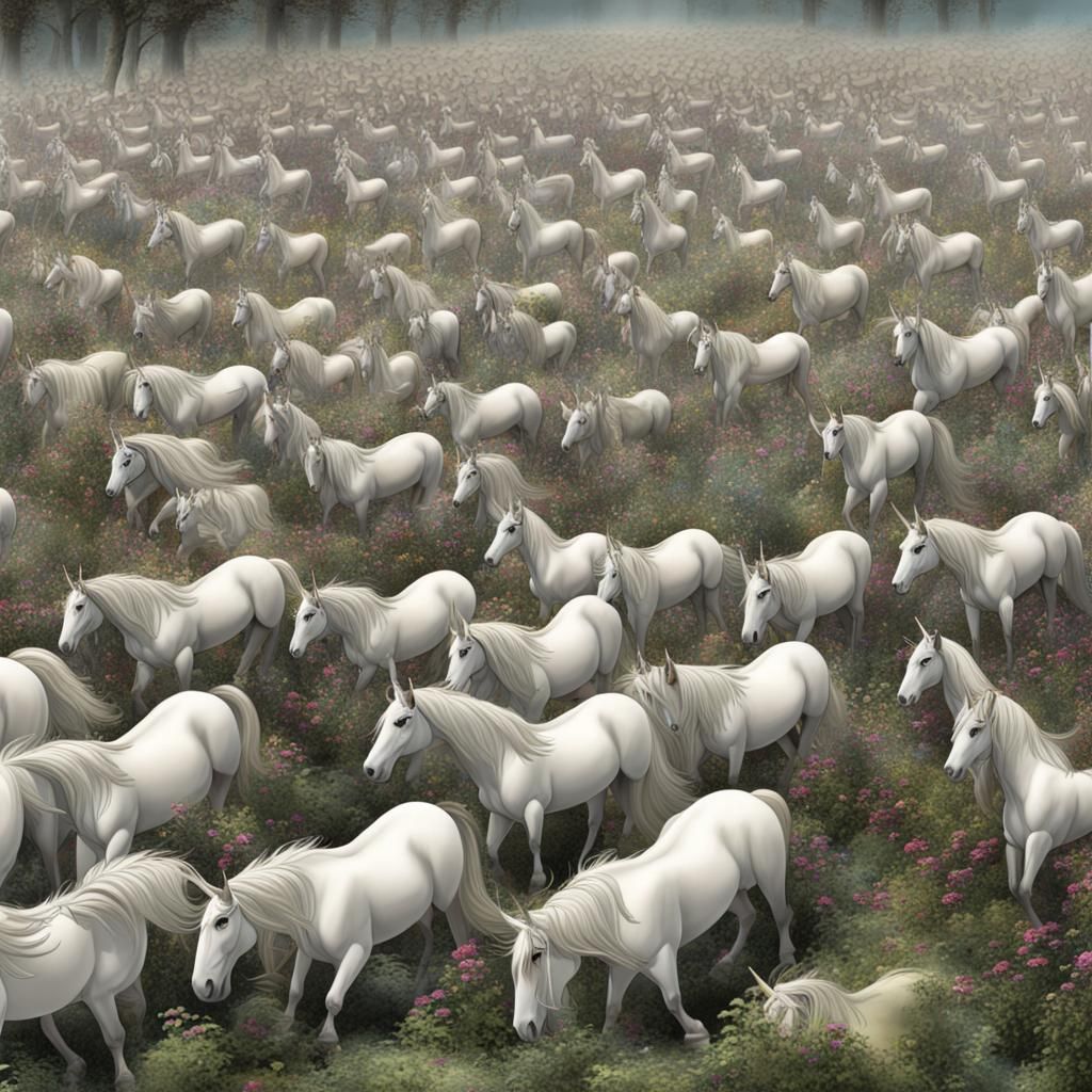 Pixie Army Harvesting Unicorn Souls