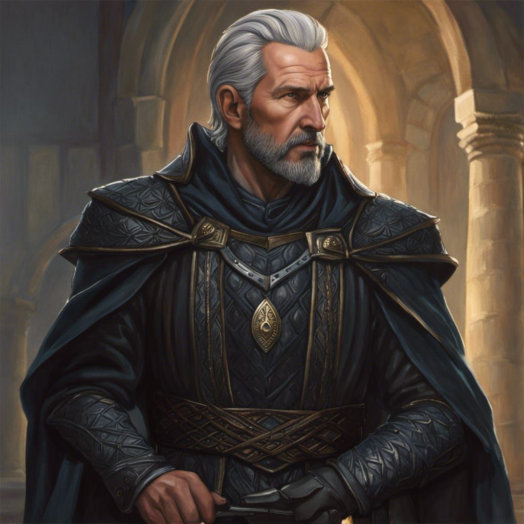 Elvish Nobleman Portrait in Studio Ghibli Style