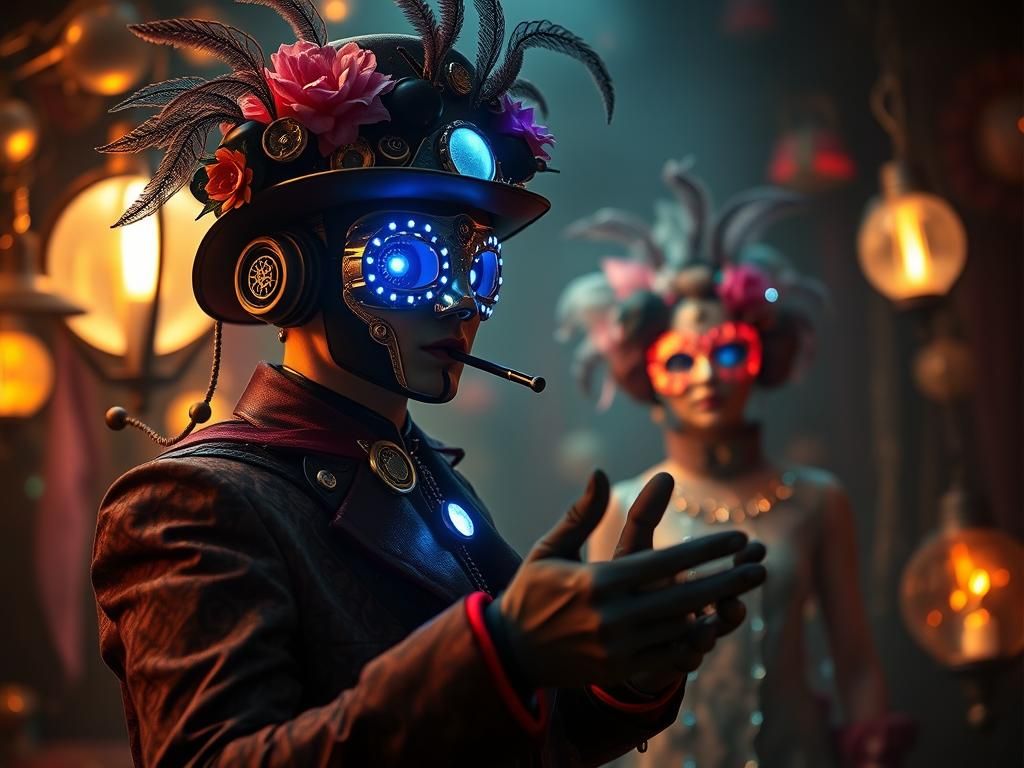 Juggernaut in Steampunk Art Nouveau Masquerade