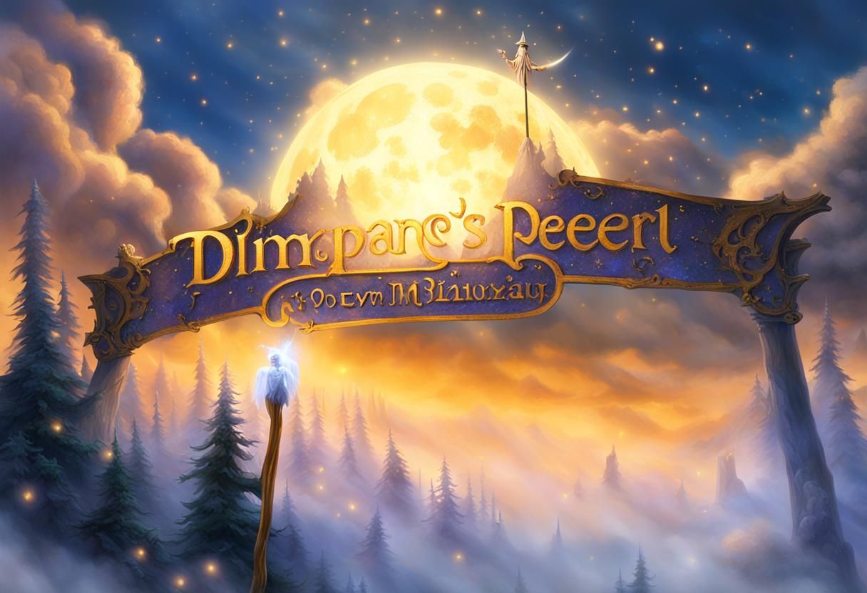 Mystical Wizard on Mountain Peak in Ethereal Fantasy