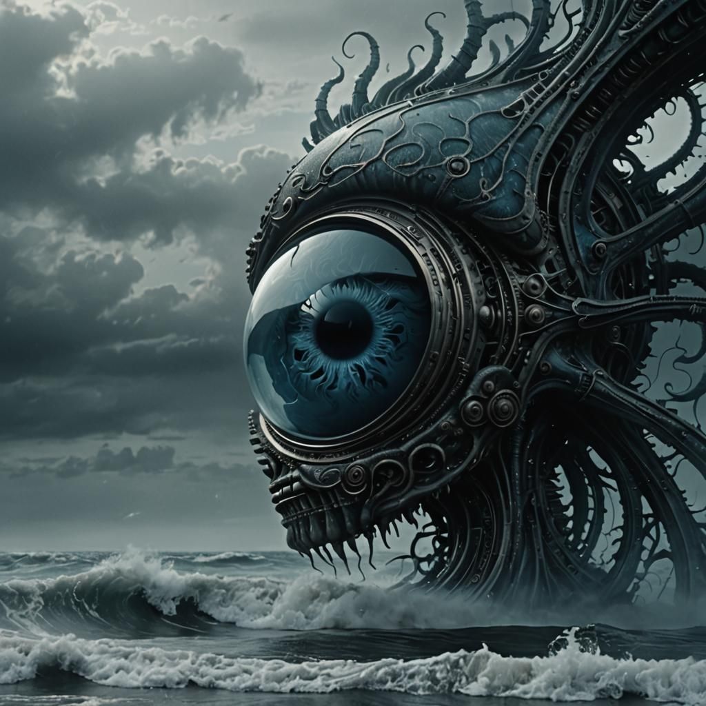 Biomechanical Eye in Glass A, Cinematic Film Still