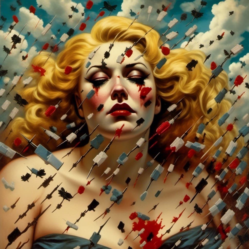 Emotional Pain: A Macabre Horror Illustration