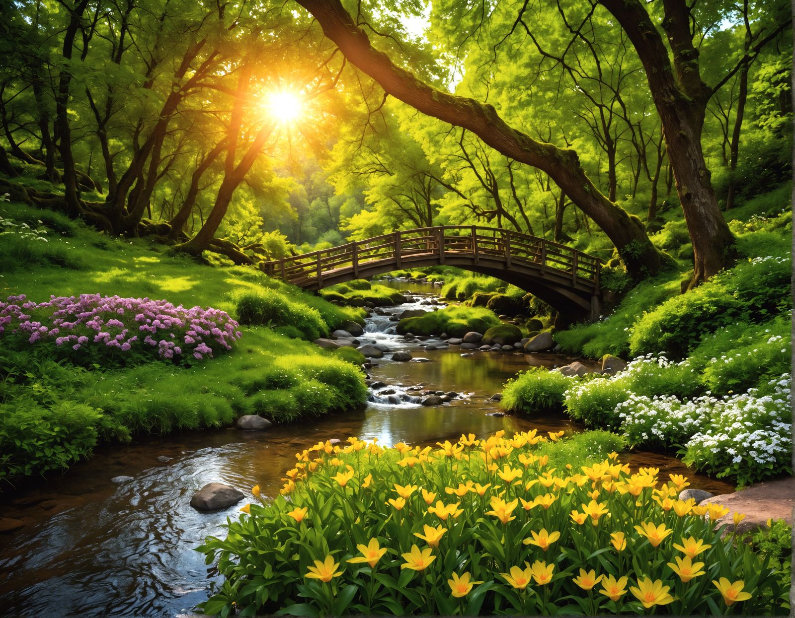 Hyperrealistic Nature Scene in HDR