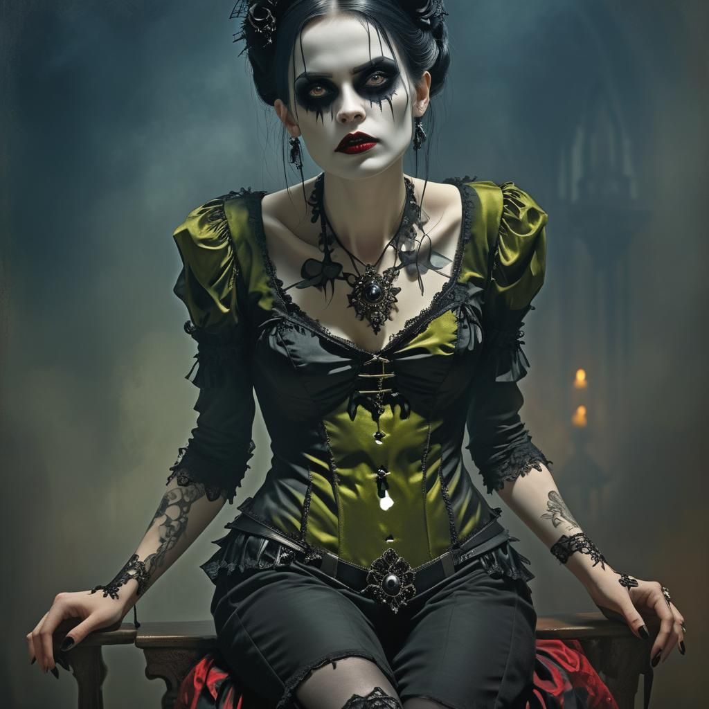 Elaborate Gothic Woman Portrait