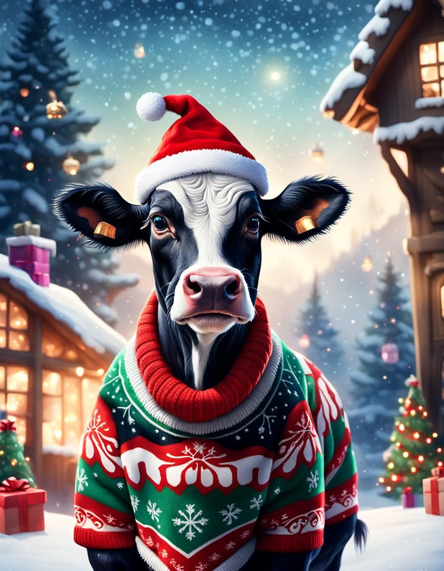 Merry Christ-moo!