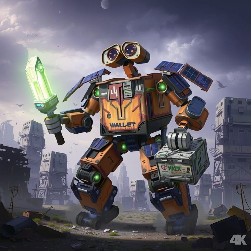 WALL-E as Heroic Transformer in Wasteland